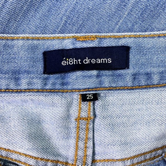 ei8ht dreams Slim Boyfriend Floral Jeans 25 EUC - Picture 10 of 12